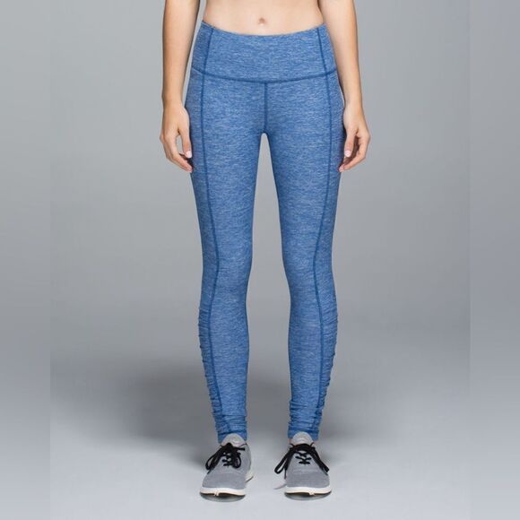 Lululemon Run: Turn Around Tight - Heathered Rugged Blue - Picture 1 of 16